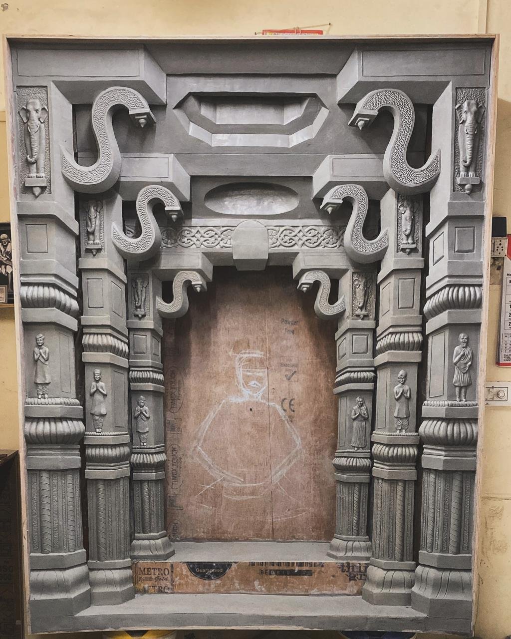Ornate Temple Mandir Facade